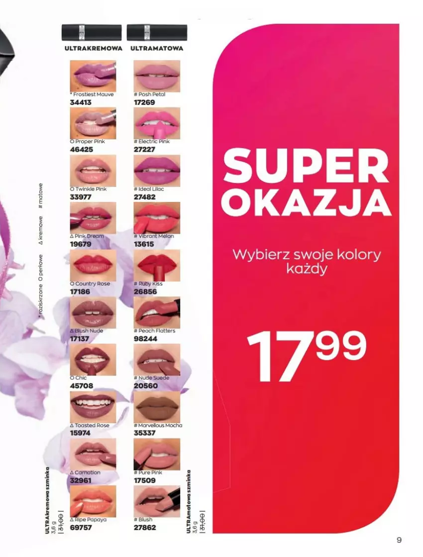 Gazetka promocyjna Avon - Katalog Avon 2/2022 kampania luty - ważna 01.02 do 28.02.2022 - strona 9 - produkty: Inka, Rama, Szminka