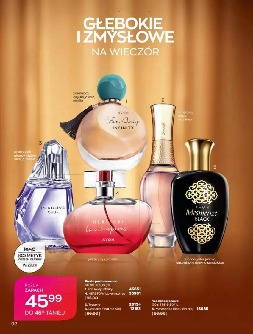 Gazetka promocyjna Avon - Katalog Avon 2/2022 kampania luty - ważna 01.02 do 28.02.2022 - strona 92 - produkty: Fa, Lack, Por, Sandał, Woda, Woda toaletowa