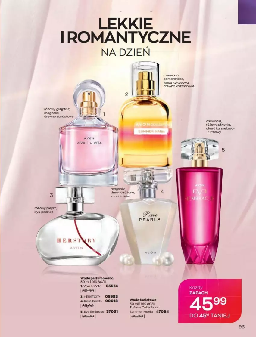 Gazetka promocyjna Avon - Katalog Avon 2/2022 kampania luty - ważna 01.02 do 28.02.2022 - strona 93 - produkty: Grejpfrut, Kokos, Perfum, Piwo, Róża, Sandał, Woda