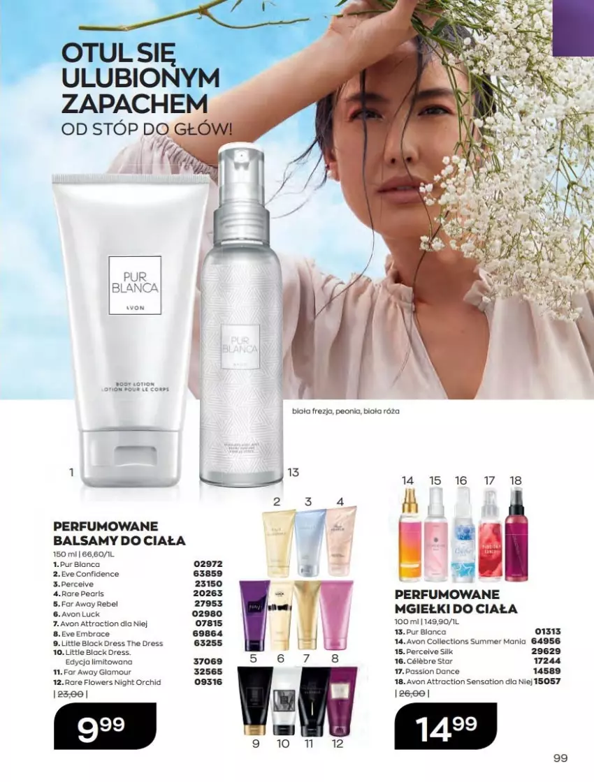 Gazetka promocyjna Avon - Katalog Avon 2/2022 kampania luty - ważna 01.02 do 28.02.2022 - strona 99 - produkty: Dres, Fa, Lack, Por, Pur, Róża, Sati