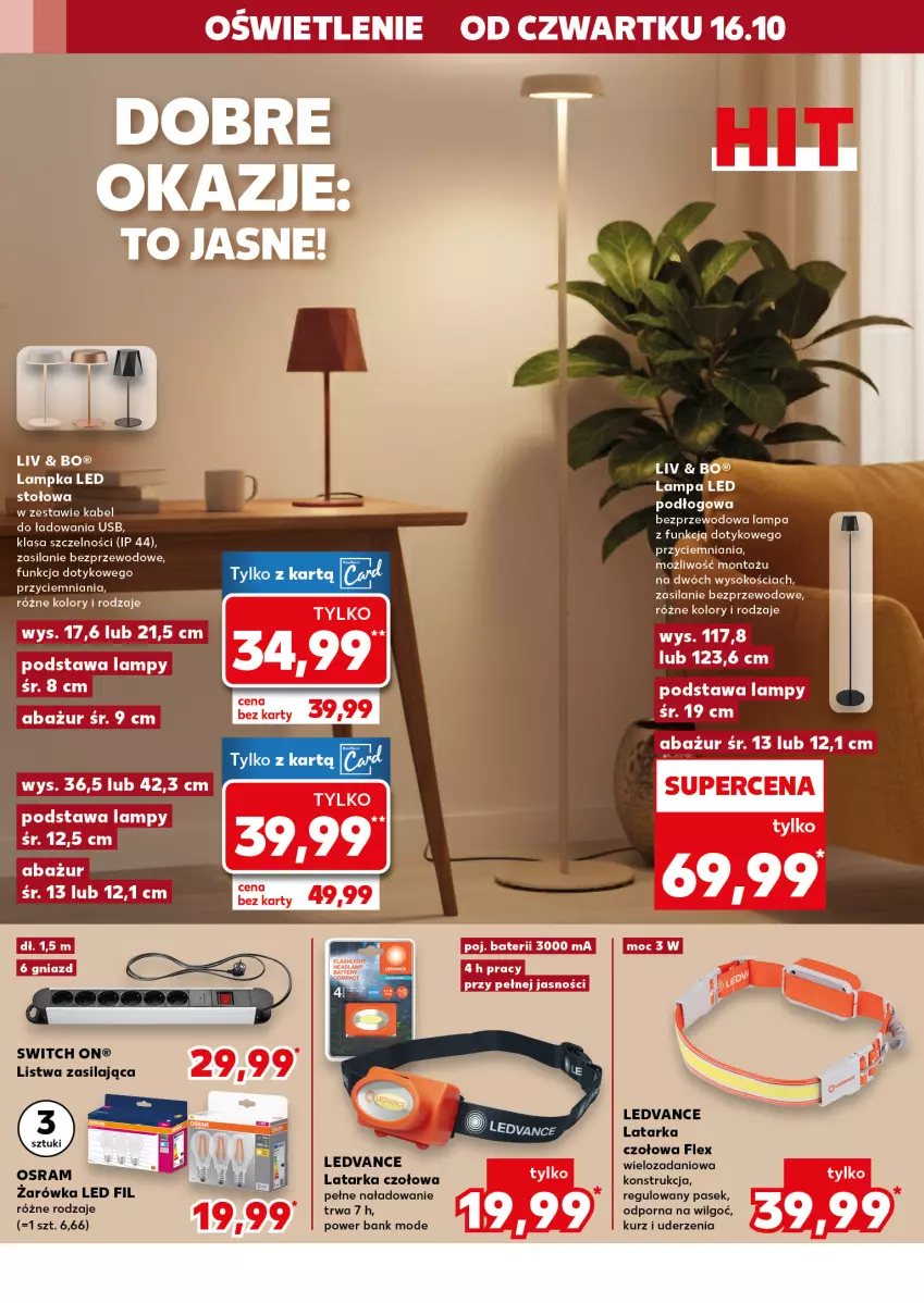 Gazetka promocyjna Kaufland - Kaufland - ważna 16.10 do 22.10.2025 - strona 10 - produkty: Danio, Lampa, Latarka, Latarka czołowa, LG, Listwa, Pasek, Por, Silan, Tarka