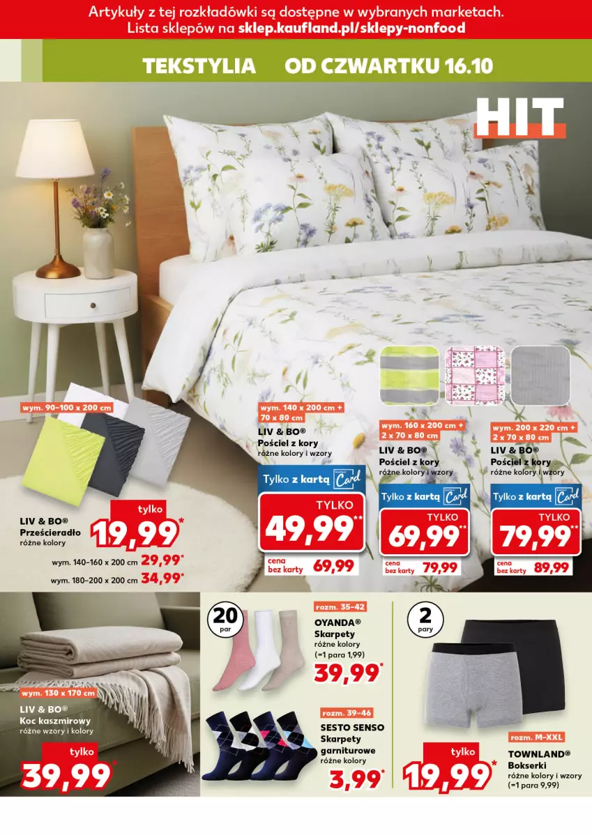 Gazetka promocyjna Kaufland - Kaufland - ważna 16.10 do 22.10.2025 - strona 12 - produkty: Bokserki, Karp, Koc, Pościel, Prześcieradło, Ser