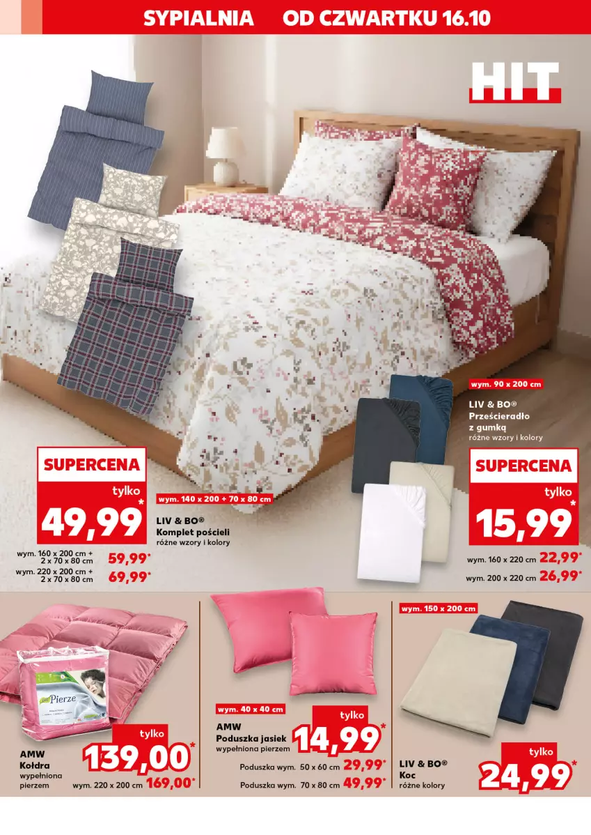 Gazetka promocyjna Kaufland - Kaufland - ważna 16.10 do 22.10.2025 - strona 14 - produkty: Koc, Kołdra, Komplet pościeli, Poduszka, Pościel, Prześcieradło
