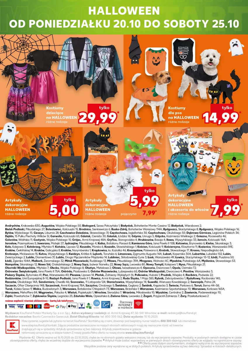 Gazetka promocyjna Kaufland - Kaufland - ważna 16.10 do 22.10.2025 - strona 22 - produkty: BIC, Dres, Gry, Kosz, LANA, Lion, Monte, Mysz, Namysłów, Olej, Parasol, Piast, Piec, Podlaski, Sól, Sos, Szal, Top
