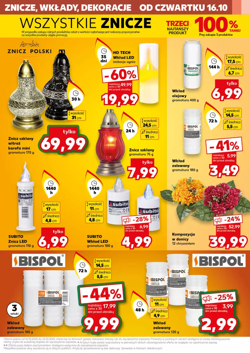 Gazetka promocyjna Kaufland - Kaufland - ważna 16.10 do 22.10.2025 - strona 5 - produkty: Fa, Gra, Olej, Por, Rama, Sok, Wkład olejowy, Znicz