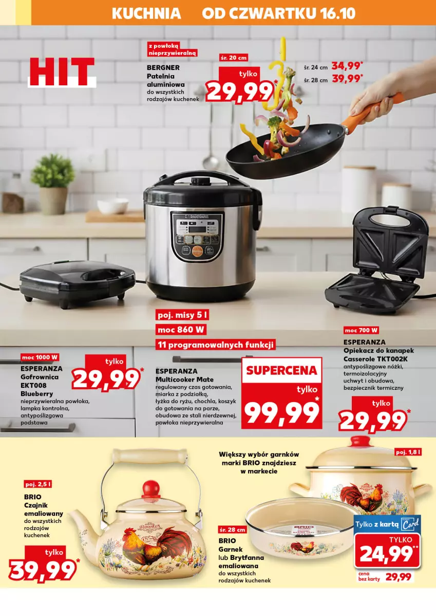 Gazetka promocyjna Kaufland - Kaufland - ważna 16.10 do 22.10.2025 - strona 8 - produkty: Czajnik, Fa, Garnek, Gra, Kosz, Kuchnia, Miarka, Opiekacz do kanapek, Patelnia, Piec, Ryż, Ser
