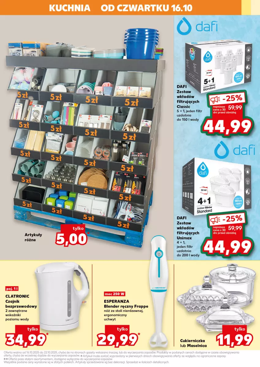 Gazetka promocyjna Kaufland - Kaufland - ważna 16.10 do 22.10.2025 - strona 9 - produkty: Blender, Blender ręczny, Cukier, Czajnik