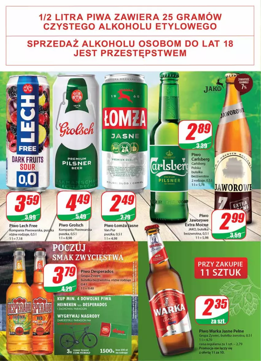 Gazetka promocyjna Dino - Gazetka - ważna 07.09 do 13.09.2022 - strona 16 - produkty: Desperados, Gra, Gry, Heineken, Piwa, Piwo, Pur, Rower