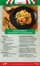 Gazetka promocyjna PoloMarket - Gazetka - ważna od 09.04 do 09.04.2024 - strona 8 - produkty: Makaron, Ser, Sól, Pesto, Talerz, Pieprz, Krewetki, Nuty, Bazyl, Parmezan
