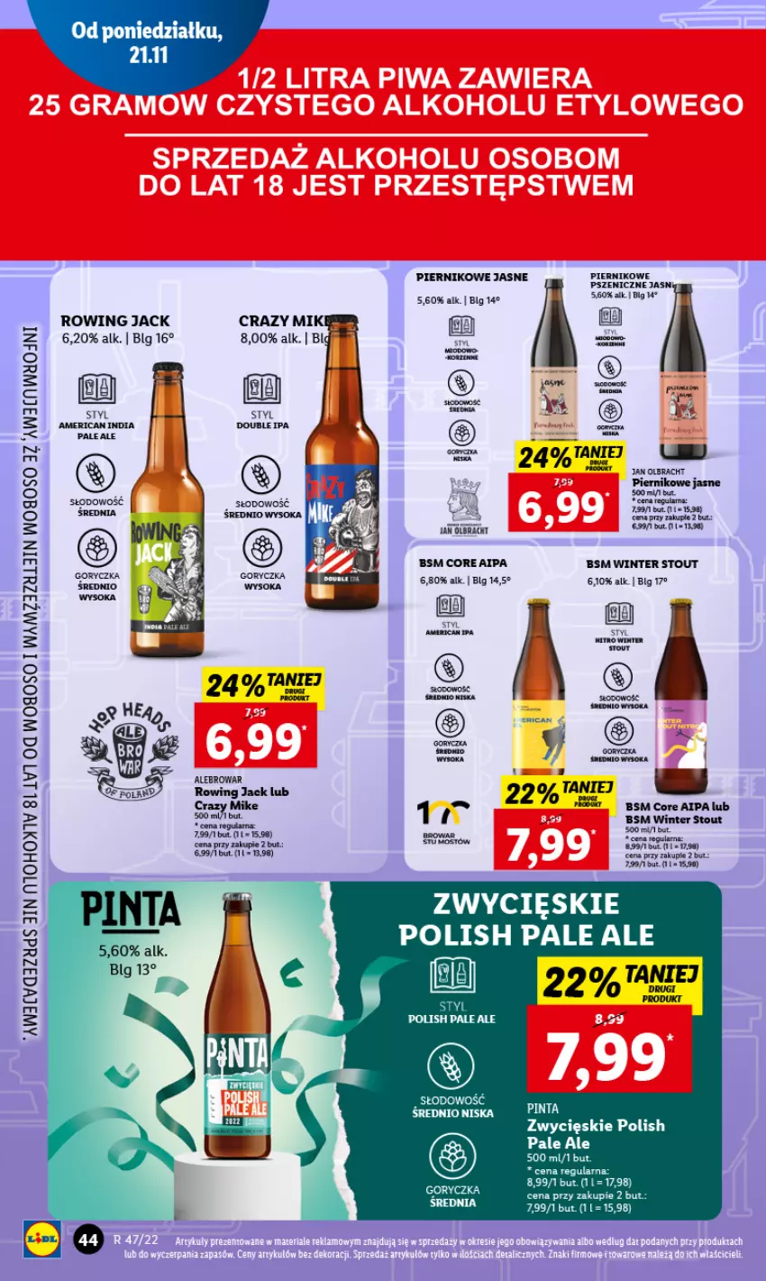 Gazetka promocyjna Lidl - GAZETKA - ważna 21.11 do 23.11.2022 - strona 48 - produkty: BIC, Fa, LG, Nioh, Piernik, Ser, Sok, Sos