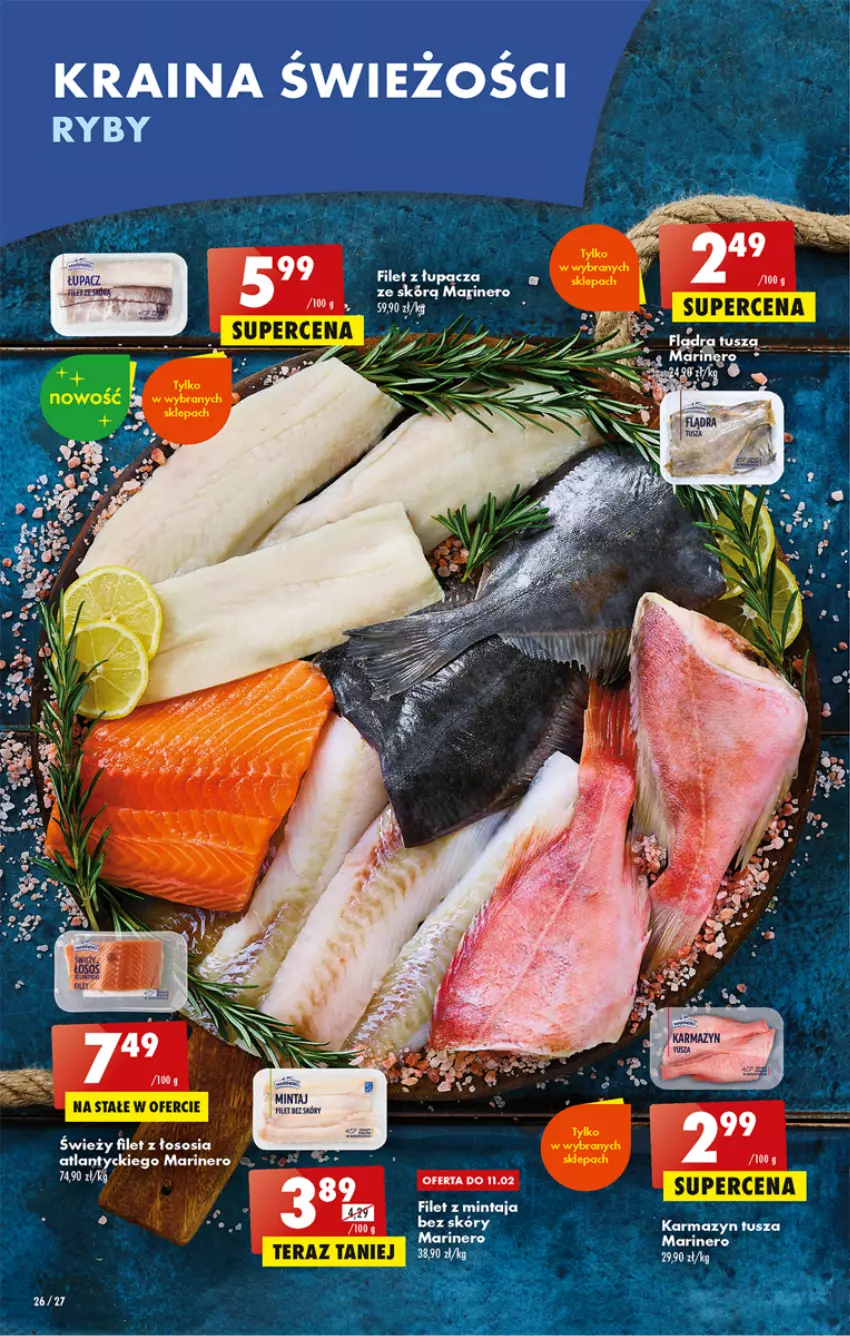 Gazetka promocyjna Biedronka - ważna 09.02 do 15.02.2023 - strona 26 - produkty: Filet z mintaja, Mintaj, Sos, Tera