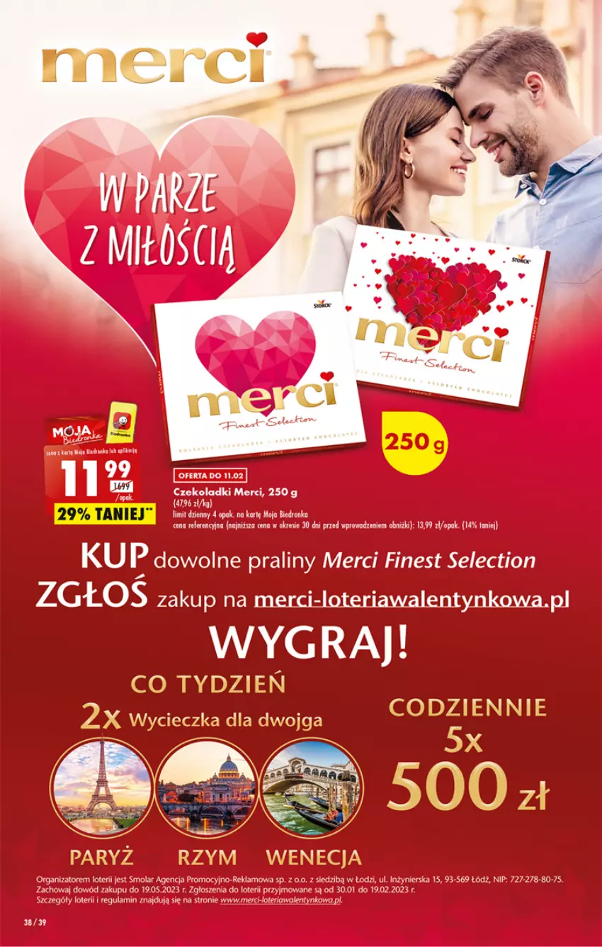 Gazetka promocyjna Biedronka - ważna 09.02 do 15.02.2023 - strona 38 - produkty: Gra, Merci, Mola, Praliny