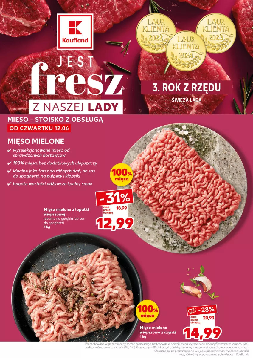 Gazetka promocyjna Kaufland - Mocny Start - ważna 16.06 do 17.06.2025 - strona 14 - produkty: Fa, Klopsiki, Mięso, Mięso mielone, Pulpety, Sos, Spaghetti