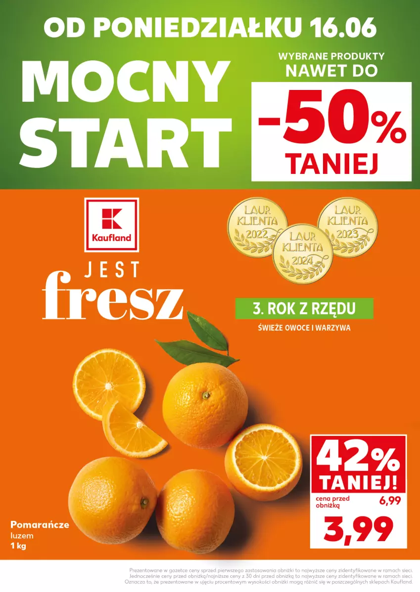 Gazetka promocyjna Kaufland - Mocny Start - ważna 16.06 do 17.06.2025 - strona 2 - produkty: Pomarańcze