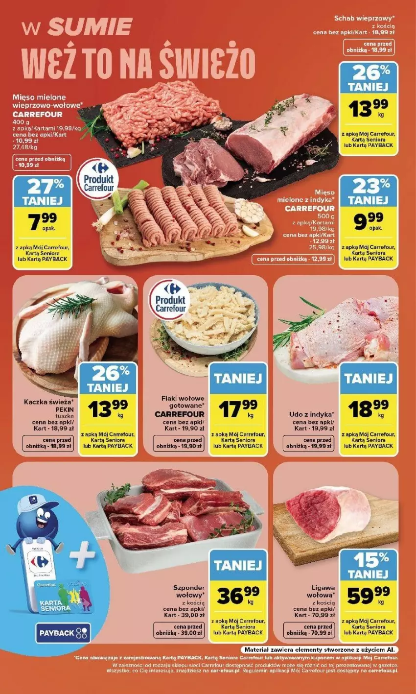 Gazetka promocyjna Carrefour - Gazetka Carrefour, Market w SUMIE weź to na świeżo - ważna 14.09 do 19.09.2026 - strona 2 - produkty: Flaki, Flaki wołowe, Kaczka, Tusz