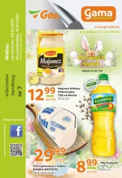 Gazetka promocyjna Gama - Gazetka Gama - Gazetka - ważna od 30.03 do 30.03.2024 - strona 1 - produkty: Piec, Majonez, Kujawski, Gra, Winiary, O nas, Olej, Bianka, Fa