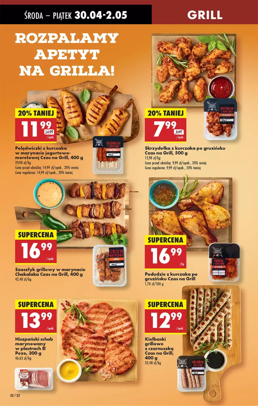 Gazetka promocyjna Biedronka - Od Środy - ważna 30.04 do 01.05.2025 - strona 28 - produkty: Fa, Grill, Jogurt, Kurczak, Podudzie z kurczaka, Polędwiczki z kurczaka, Skrzydełka z kurczaka