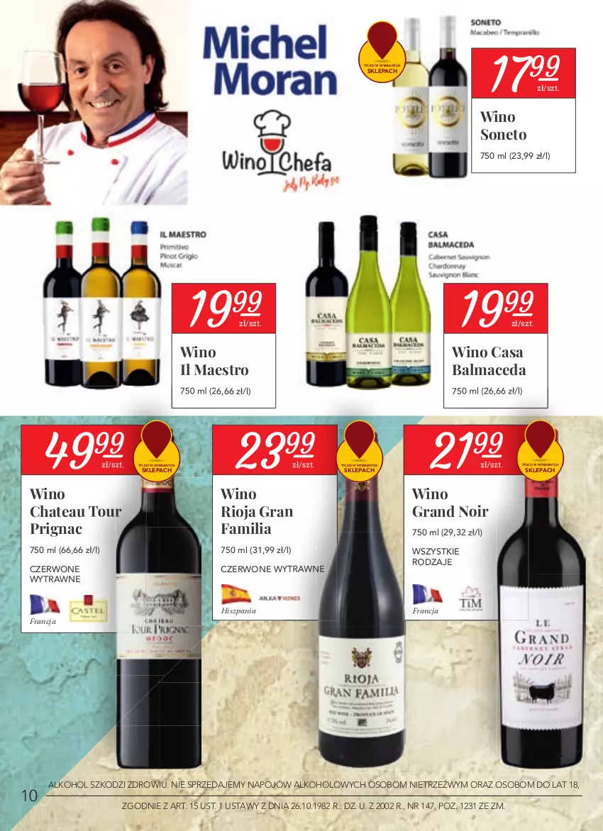 Gazetka promocyjna Stokrotka - Oferta alkoholowa - ważna 22.04 do 26.05.2021 - strona 10 - produkty: Fa, Gra, Rioja, Wino