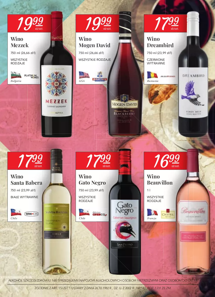 Gazetka promocyjna Stokrotka - Oferta alkoholowa - ważna 22.04 do 26.05.2021 - strona 11 - produkty: Mogen David, Rum, Wino