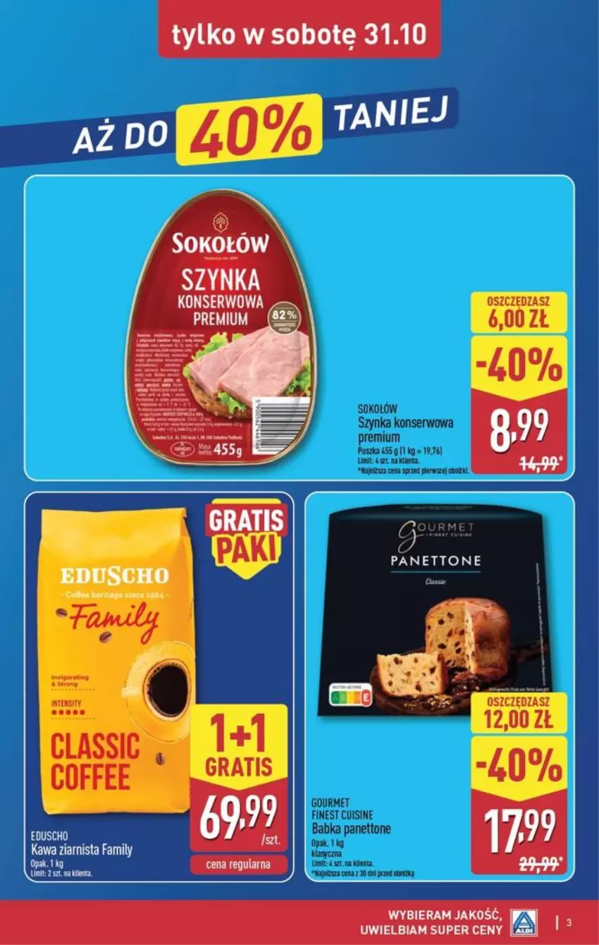 Gazetka promocyjna Aldi - Oferta weekendowa - ważna 29.10 do 31.10.2026 - strona 3 - produkty: Fa, Kawa, Kawa ziarnista