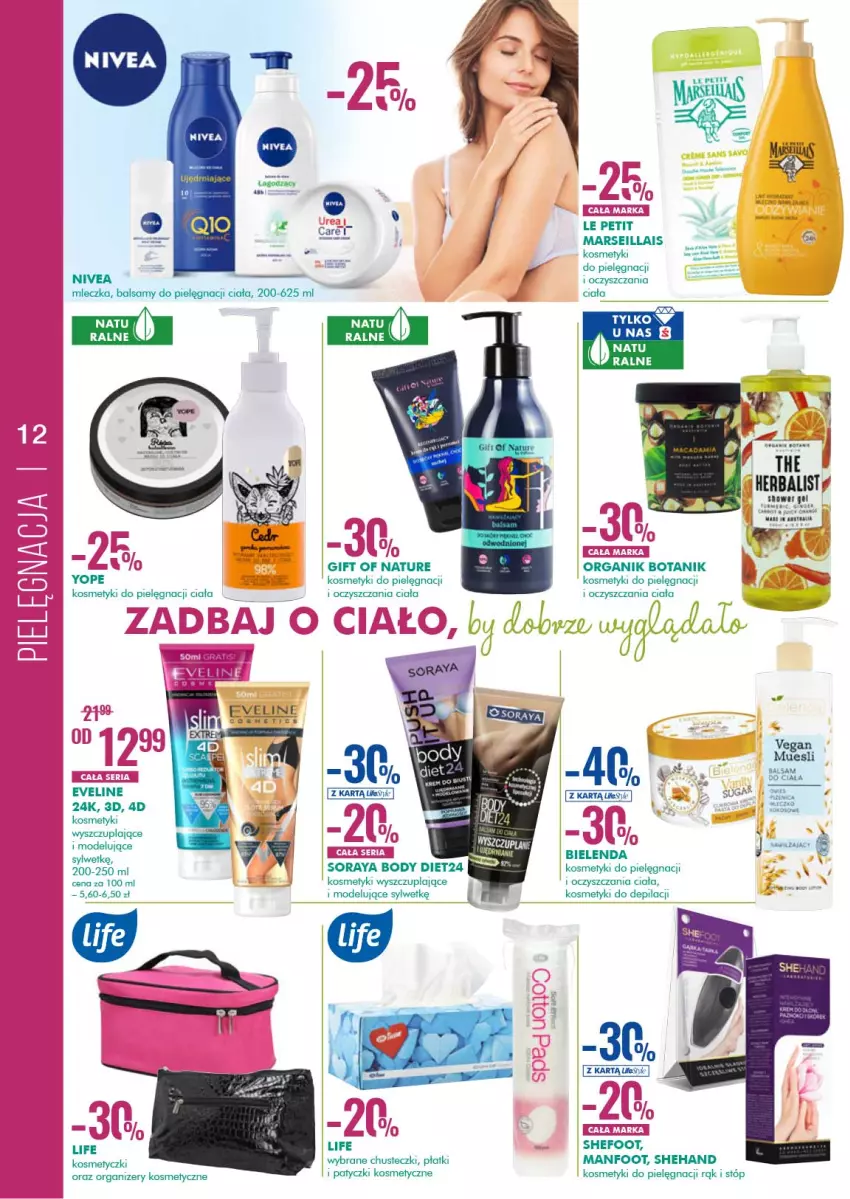 Gazetka promocyjna Super Pharm - Wiosenne porządki Wielkanoc - ważna 19.03 do 03.04.2021 - strona 12 - produkty: Bielenda, Body, Chusteczki, Eveline, Fa, Gift of Nature, Kosmetyki do pielęgnacji, LG, Mars, Organizer, Patyczki kosmetyczne, Ser, Yope