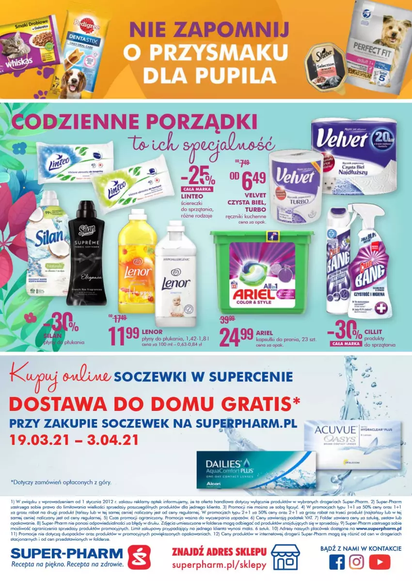 Gazetka promocyjna Super Pharm - Wiosenne porządki Wielkanoc - ważna 19.03 do 03.04.2021 - strona 20 - produkty: Ariel, Dres, Fa, Gra, Kapsułki do prania, Lenor, Ręcznik, Velvet, Zdrowie