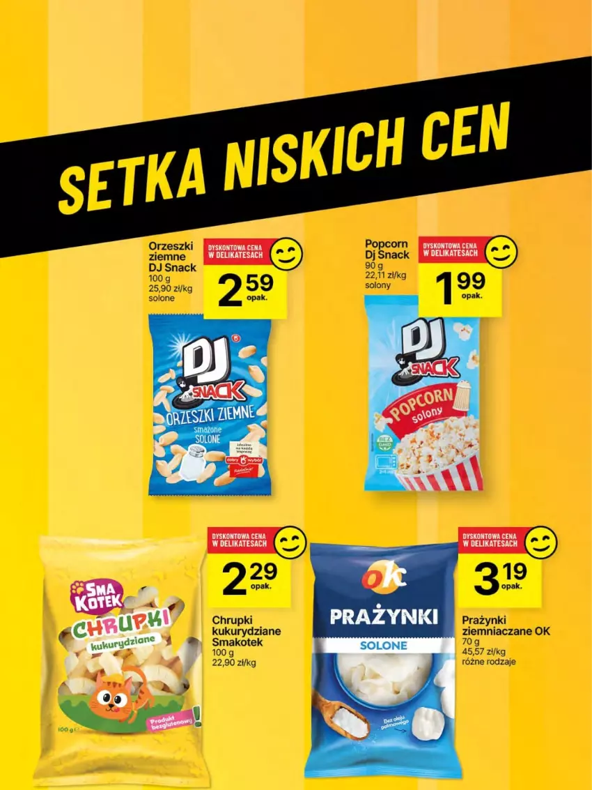 Gazetka promocyjna Delikatesy Centrum - Franczyza DC22 Czwartek - ważna 29.05 do 04.06.2025 - strona 59 - produkty: Chrupki, Kotek, Orzeszki, Orzeszki ziemne, Popcorn, Smakotek