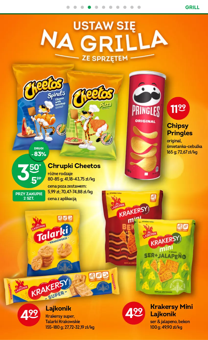 Gazetka promocyjna Żabka - ważna 21.06 do 04.07.2023 - strona 30 - produkty: Beko, Cheetos, Chipsy, Chrupki, Gin, Grill, Krakersy, Lajkonik, Pringles, Ser