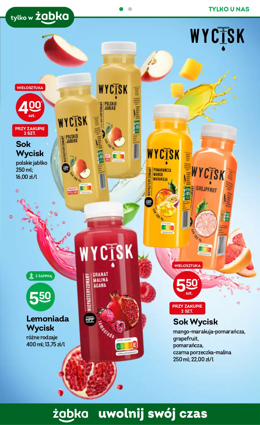 Gazetka promocyjna Żabka - ważna 21.06 do 04.07.2023 - strona 50 - produkty: Gra, Lemoniada, Mango, Por, Sok