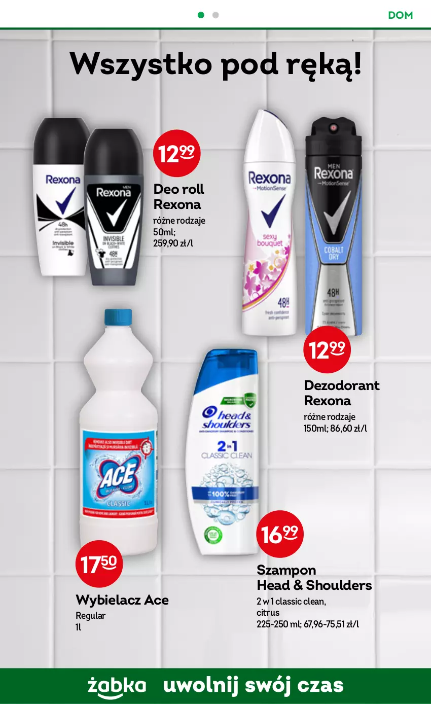 Gazetka promocyjna Żabka - ważna 21.06 do 04.07.2023 - strona 60 - produkty: Dezodorant, Rexona, Szampon