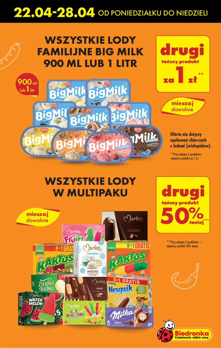 Gazetka promocyjna Biedronka - Od poniedziałku - ważna 22.04 do 27.04.2024 - strona 11 - produkty: Big Milk, Fa, Lody