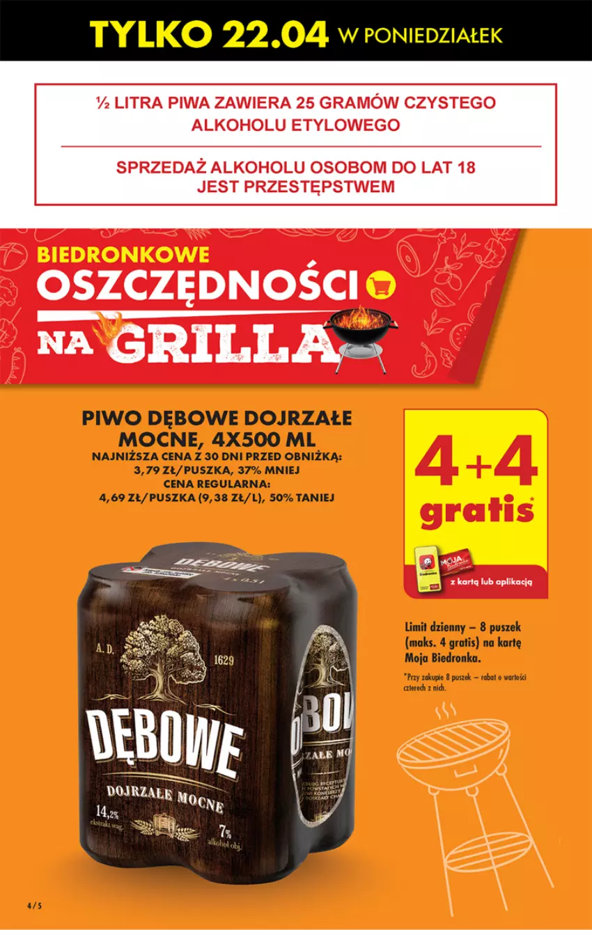 Gazetka promocyjna Biedronka - Od poniedziałku - ważna 22.04 do 27.04.2024 - strona 6 - produkty: Gra, Grill, Piwa, Piwo