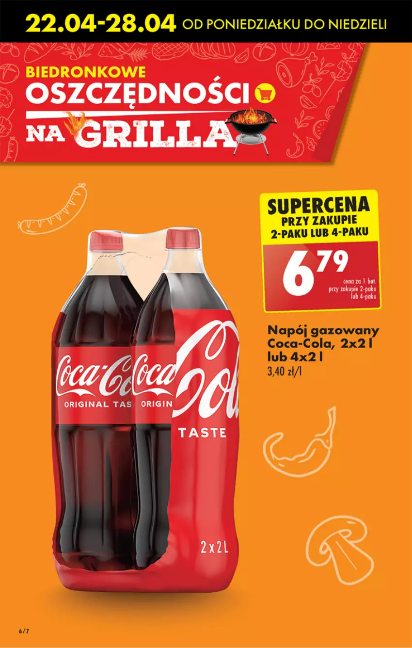 Gazetka promocyjna Biedronka - Od poniedziałku - ważna 22.04 do 27.04.2024 - strona 8 - produkty: Coca-Cola, Napój, Napój gazowany