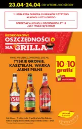 Gazetka promocyjna Biedronka - Od poniedziałku - Gazetka - ważna od 27.04 do 27.04.2024 - strona 7 - produkty: Piwa, Piwo, Gra, Kasztelan, Tyskie, Warka, Grill