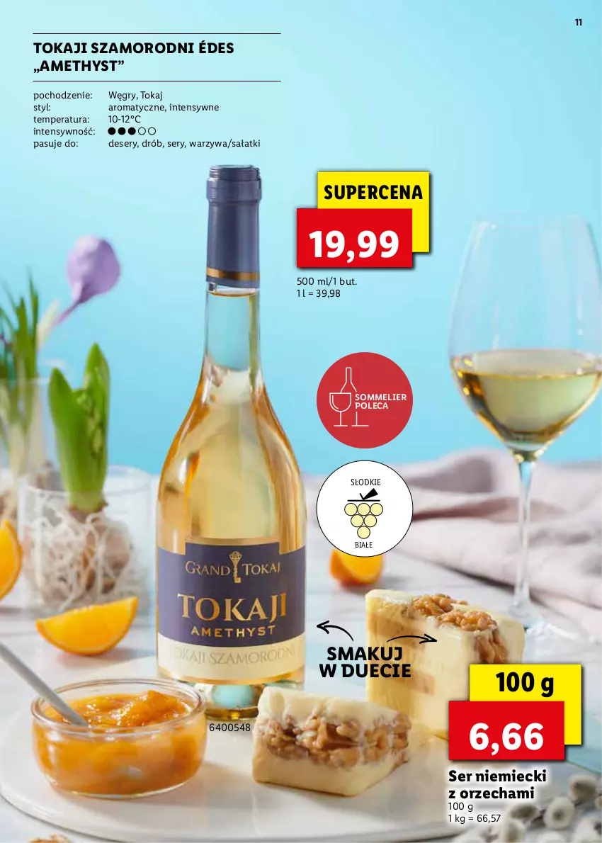 Gazetka promocyjna Lidl - KATALOG ALKOHOLI MOCNYCH I WIN - ważna 21.03 do 17.04.2022 - strona 11 - produkty: Deser, Drób, Gry, Sałat, Ser, Tokaji, Warzywa