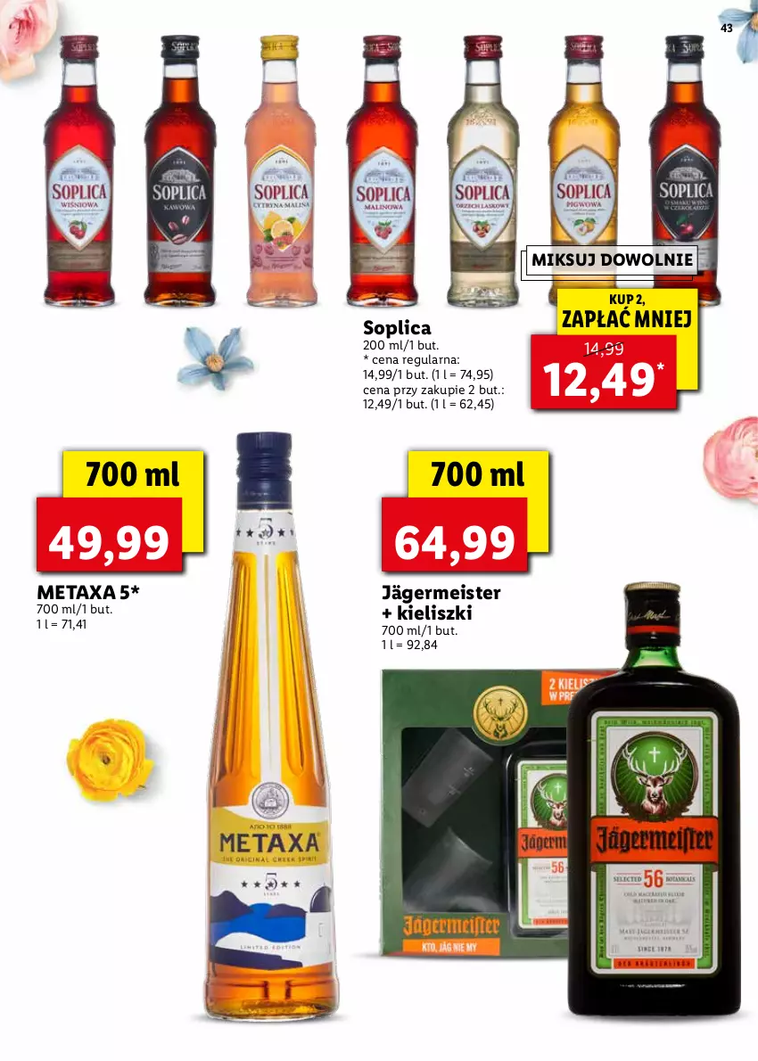 Gazetka promocyjna Lidl - KATALOG ALKOHOLI MOCNYCH I WIN - ważna 21.03 do 17.04.2022 - strona 43 - produkty: Metaxa, Soplica