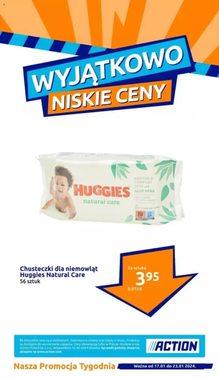 Gazetka promocyjna Action - ważna 24.01 do 30.01.2024 - strona 24 - produkty: Chusteczki, Huggies