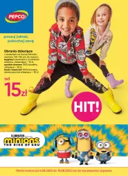 Gazetka promocyjna Pepco - Minionki - Gazetka - ważna od 10.08 do 10.08.2022 - strona 1 - produkty: Ubrania, Koc, Gin, Bluza z kapturem, Dres, Legginsy, Dzieci, Spodnie, Bluza, Spodnie dresowe