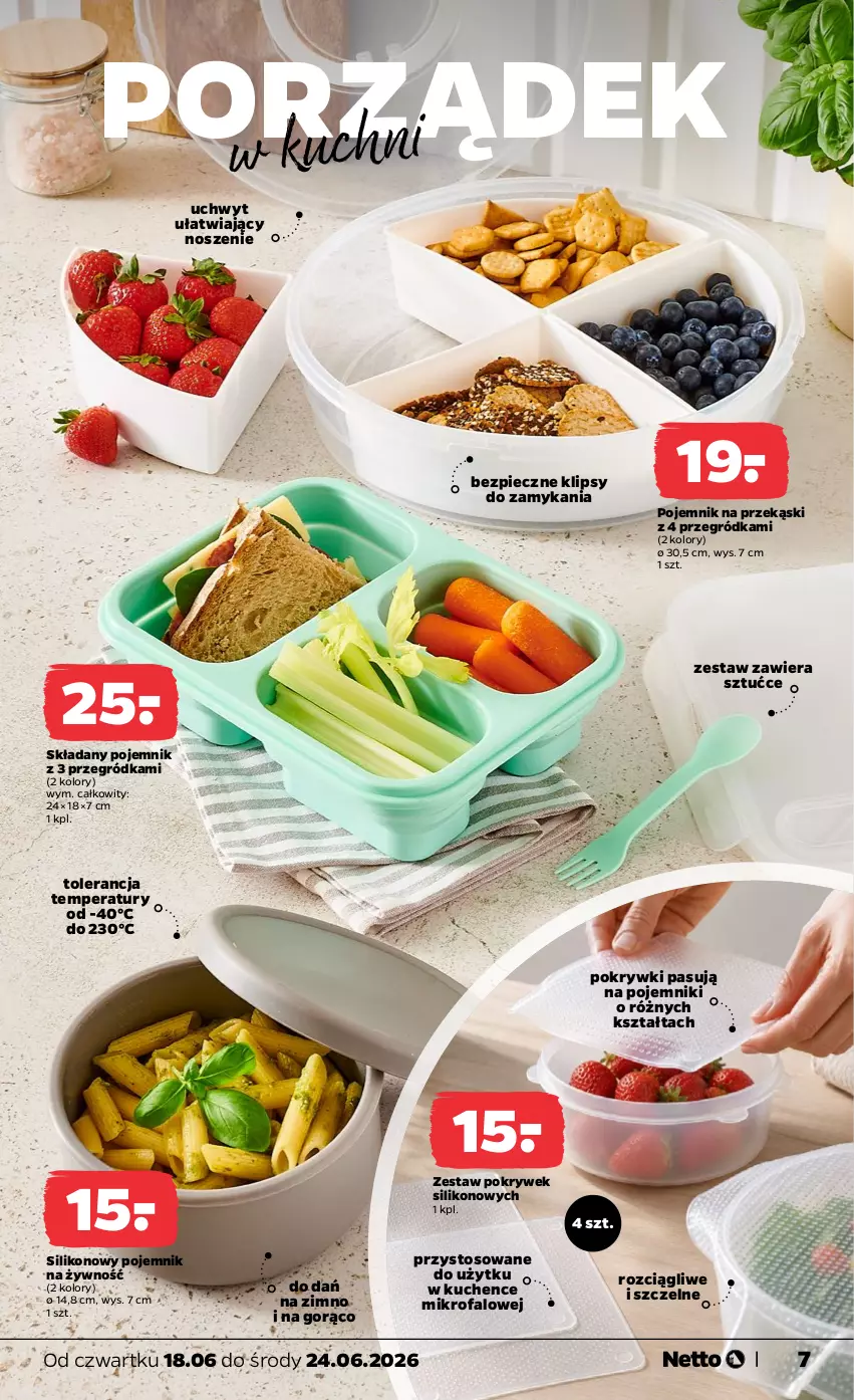 Gazetka promocyjna Netto - Od Czwartku - ważna 18.06 do 24.06.2026 - strona 7 - produkty: Fa, Piec, Pojemnik, Por