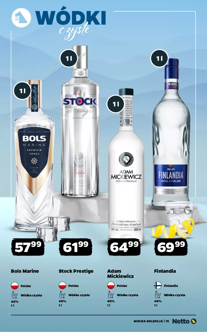 Gazetka promocyjna Netto - Alkohole - Mocne - ważna 19.01 do 31.01.2026 - strona 15 - produkty: Bols, Finlandia, Stock, Wódka