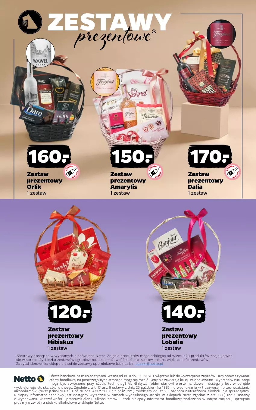 Gazetka promocyjna Netto - Alkohole - Mocne - ważna 19.01 do 31.01.2026 - strona 21 - produkty: Amarylis, Gra, Hibiskus, Rama, Zestaw prezentowy