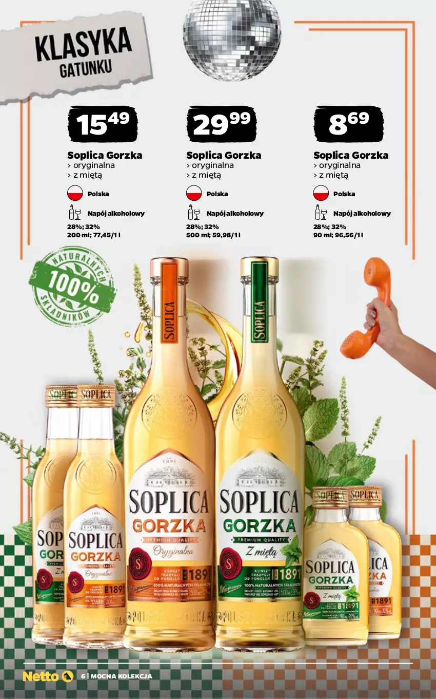 Gazetka promocyjna Netto - Alkohole - Mocne - ważna 19.01 do 31.01.2026 - strona 6 - produkty: Gin, Likier, Napój, Napoje, Soplica