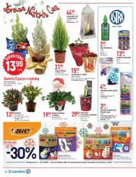 Gazetka promocyjna E Leclerc - Gazetka - ważna od 18.12 do 18.12.2022 - strona 30 - produkty: Por, BIC, Klej brokatowy, Flamastry, Klej, Kalanchoe, Latarenka LED, Latarenka, Pompony, LG