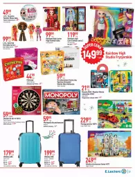 Gazetka promocyjna E Leclerc - Gazetka - ważna od 18.12 do 18.12.2022 - strona 31 - produkty: Ser, Gry, Gra, Pociąg, Walizka, LEGO Friends, LEGO, Szachy, Mysz, Hasbro, Minnie, Lalka, LEGO Duplo, Monopoly, Fa