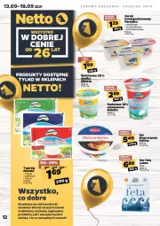 Gazetka promocyjna Netto - Gazetka spożywcza - Gazetka - ważna od 18.09 do 18.09.2021 - strona 12 - produkty: Ser, Twaróg, Mascarpone, Serek homogenizowany, Serek, Feta