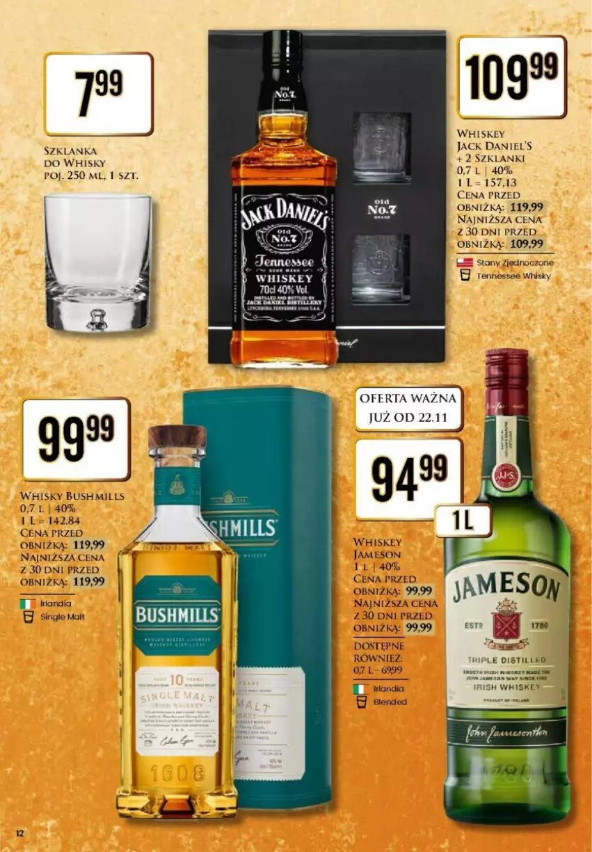 Gazetka promocyjna Dino - ważna 25.11 do 30.11.2024 - strona 4 - produkty: Jameson, Lanki, Por, Szklanka, Whiskey, Whisky