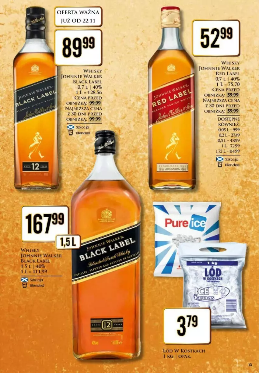 Gazetka promocyjna Dino - ważna 25.11 do 30.11.2024 - strona 5 - produkty: Johnnie Walker, Koc, Lack, Whisky