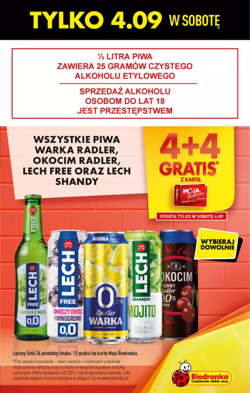 Gazetka promocyjna Biedronka - W tym tygodniu - ważna 02.09 do 08.09.2021 - strona 3 - produkty: Koc, Okocim, Piwa, Por, Radler, Warka