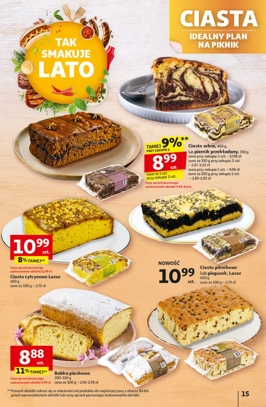 Gazetka promocyjna Auchan - Tak smakuje lato Hipermarket - ważna 12.06 do 18.06.2025 - strona 17 - produkty: Babka, Lazur, Piernik, Ryż
