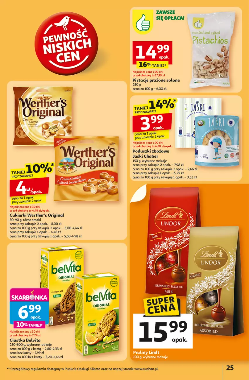 Gazetka promocyjna Auchan - Tak smakuje lato Hipermarket - ważna 12.06 do 18.06.2025 - strona 27 - produkty: BelVita, Ciastka, Cukier, Cukierki, Gin, Pistacje